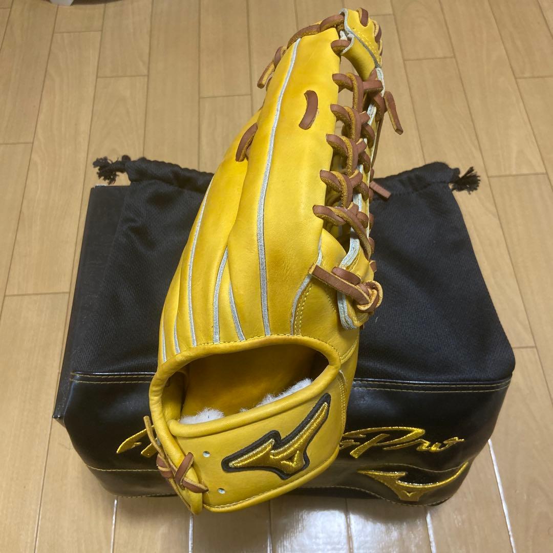 最終価格‼️Mizuno Pro 軟式グローブ イエロー