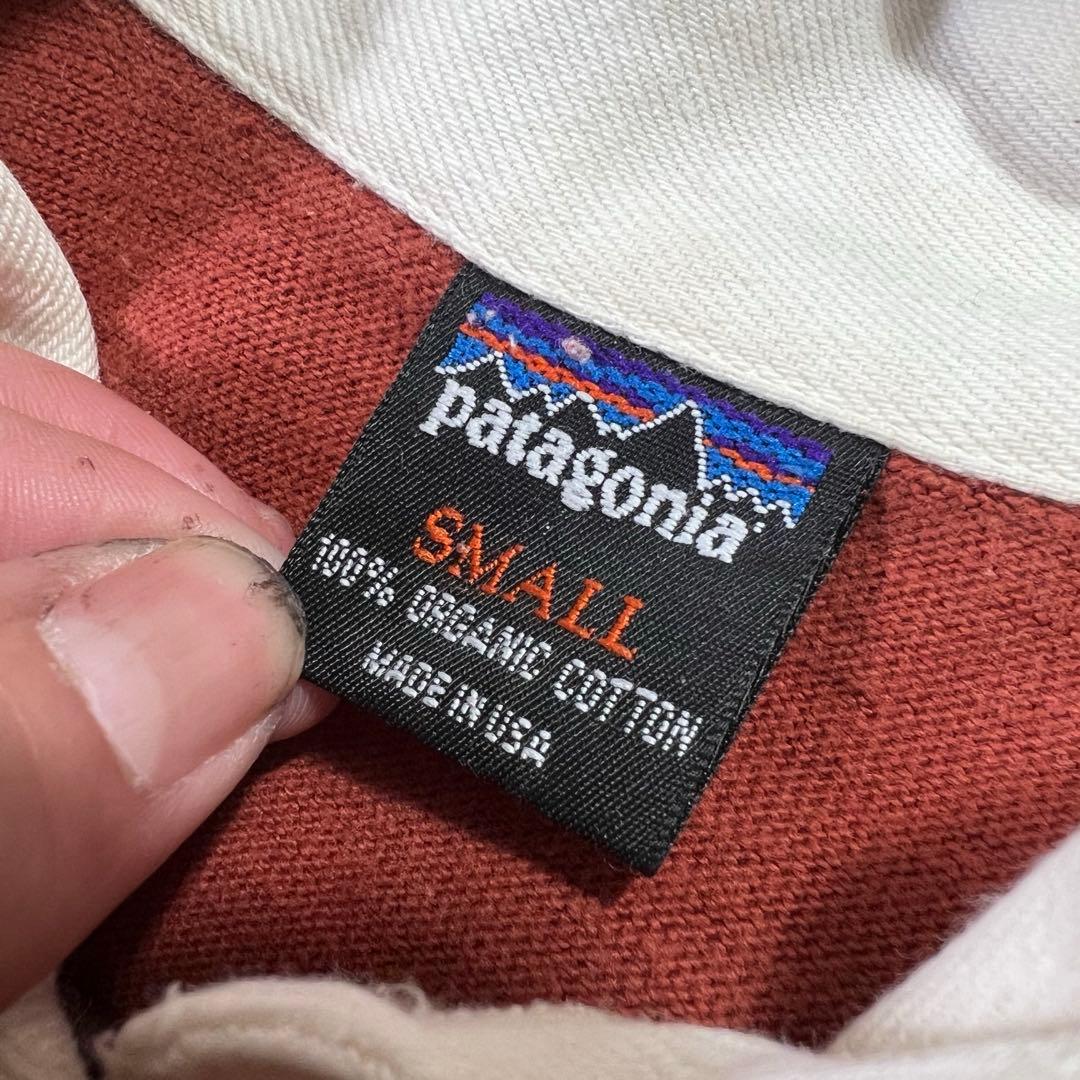 90s Patagonia パタゴニア ラガーシャツ ラグビーシャツ USA製