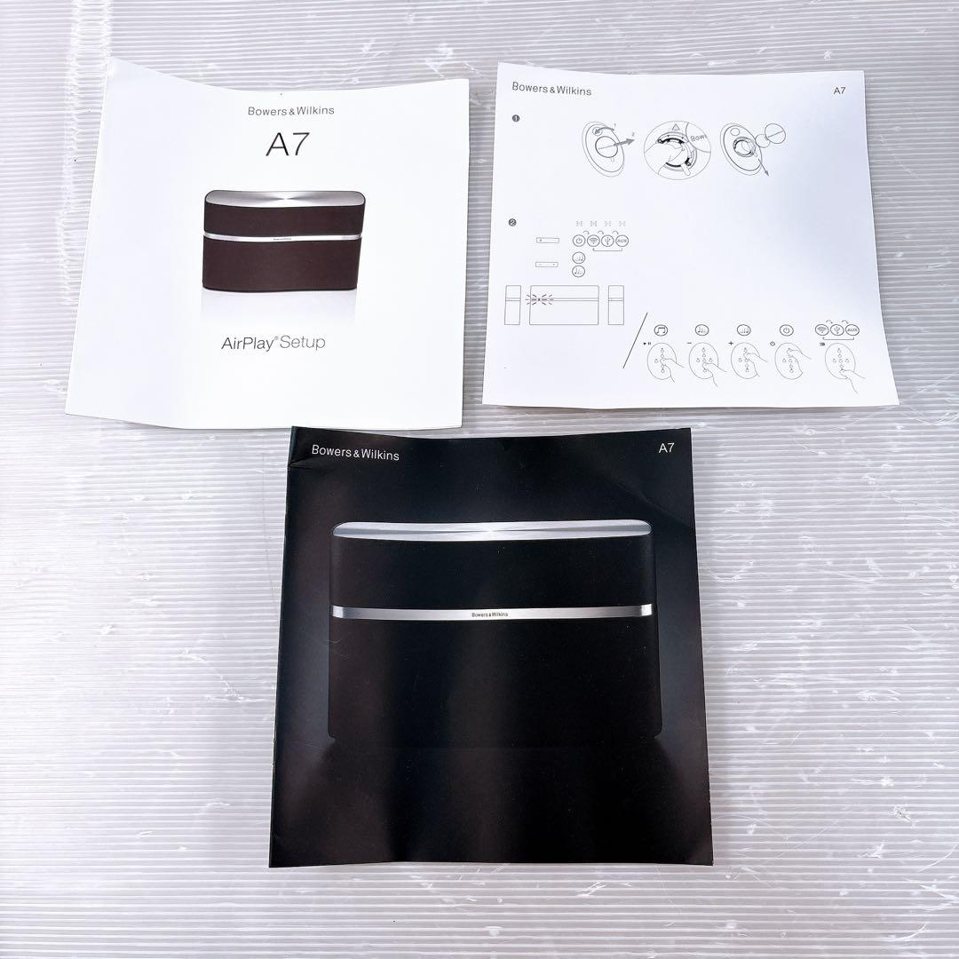 【極美品】Bowers & Wilkins B&W スピーカー A7 リモコン付