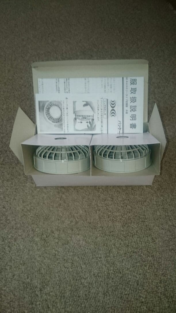 空調服バッテリー、ファン