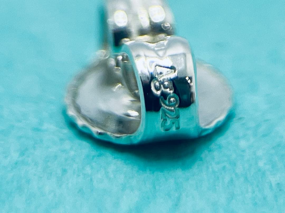 h591 超美品　ティファニー　1837 ラージ　フープ　ピアス　925 片側