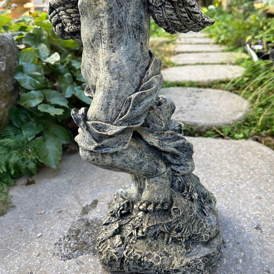 大型ガーデンオーナメント　オブジェ　元気なケルビム　新品未使用保管品