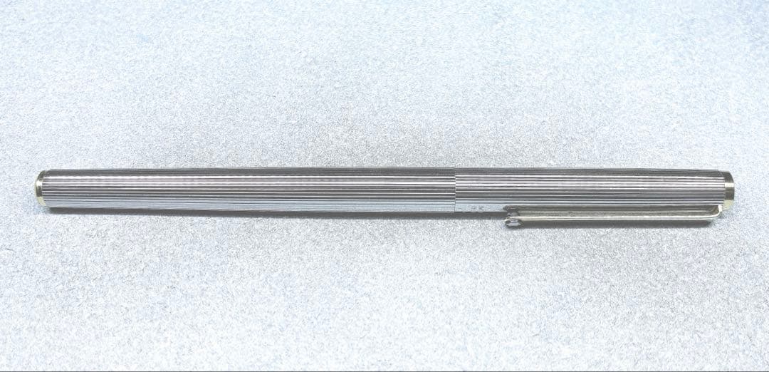 【希少 美品】モンブラン S-ライン 万年筆 シルバー 純正コンバーター付