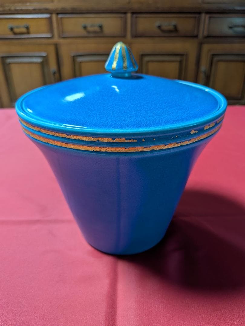 浅黄交趾　末広水指