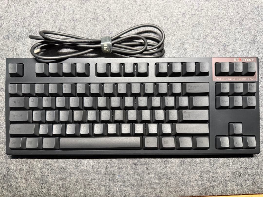 REALFORCE TKL 英字テンキーレスキーボードR2TLS-US5-BK