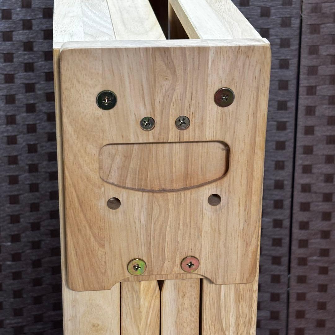 【美品】中居木工 折りたたみスノコベッド シングルサイズ　天然木