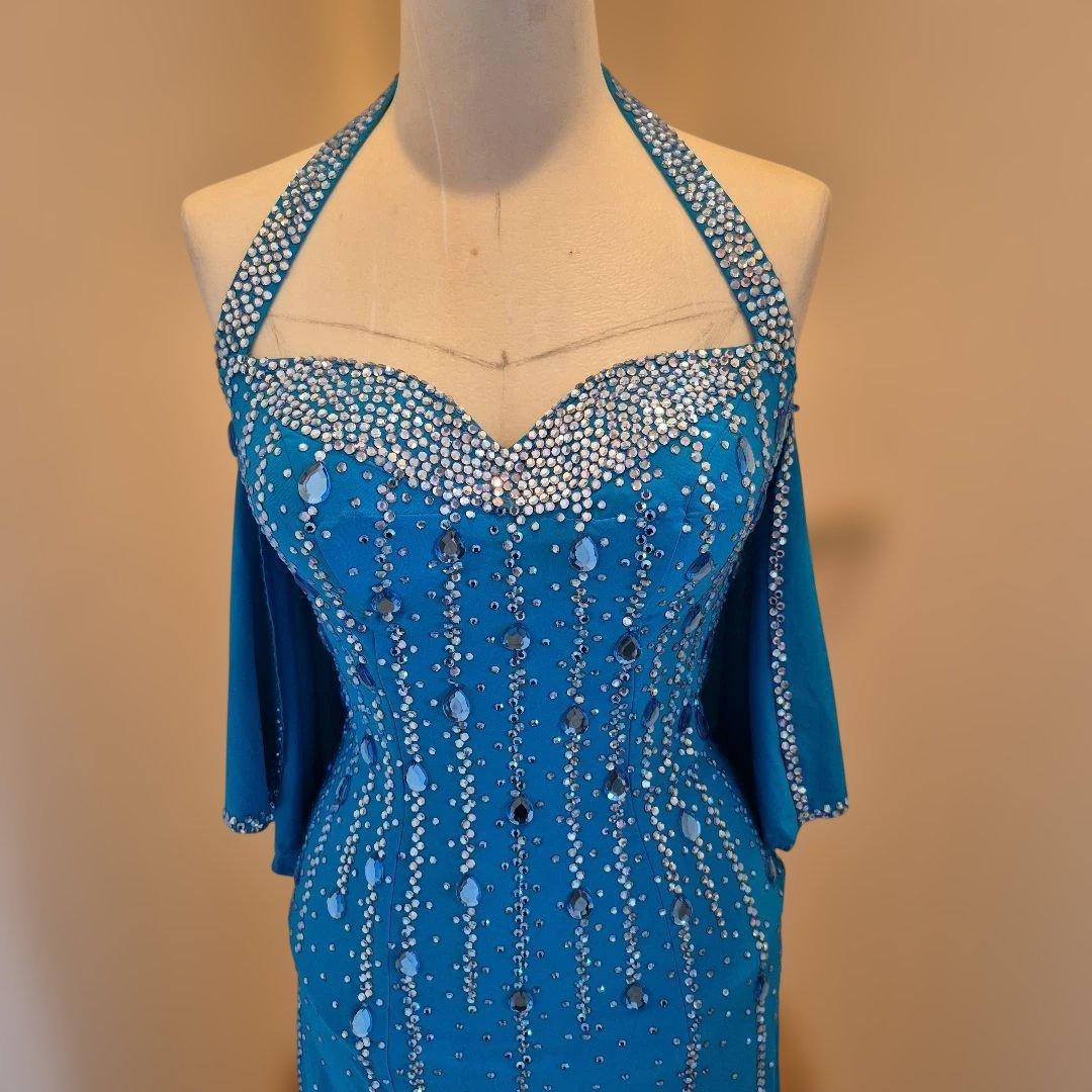 社交ダンス　ラテンドレス　青　S～M