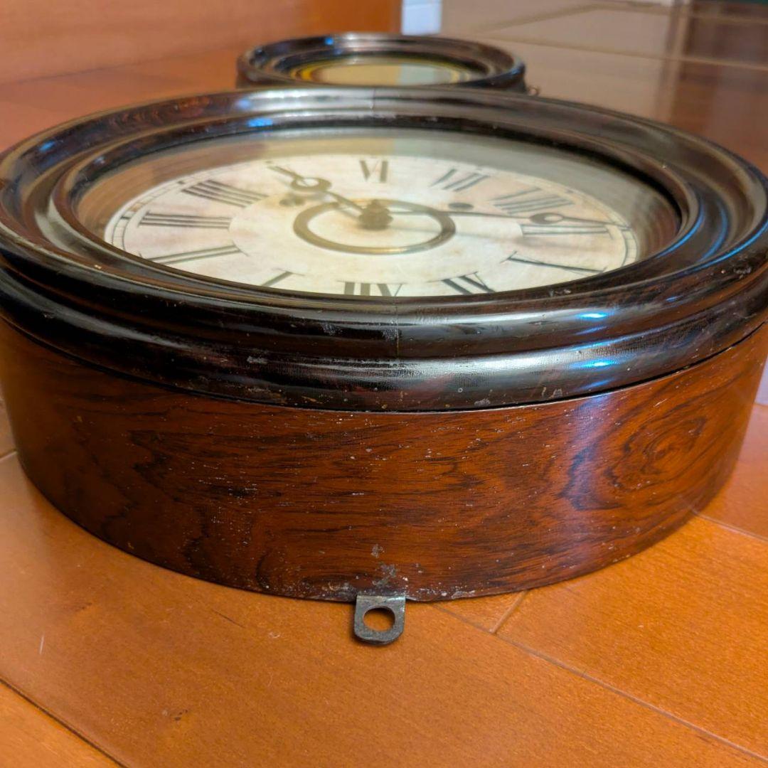 イングラハム掛時計　アンティーク掛時計　古時計　本四丸　ダルマ掛時計