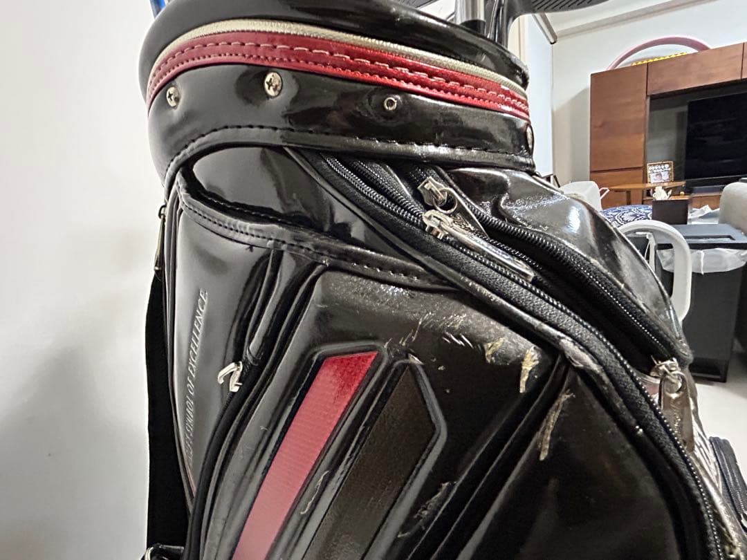 Titleist キャディバッグ 黒 赤