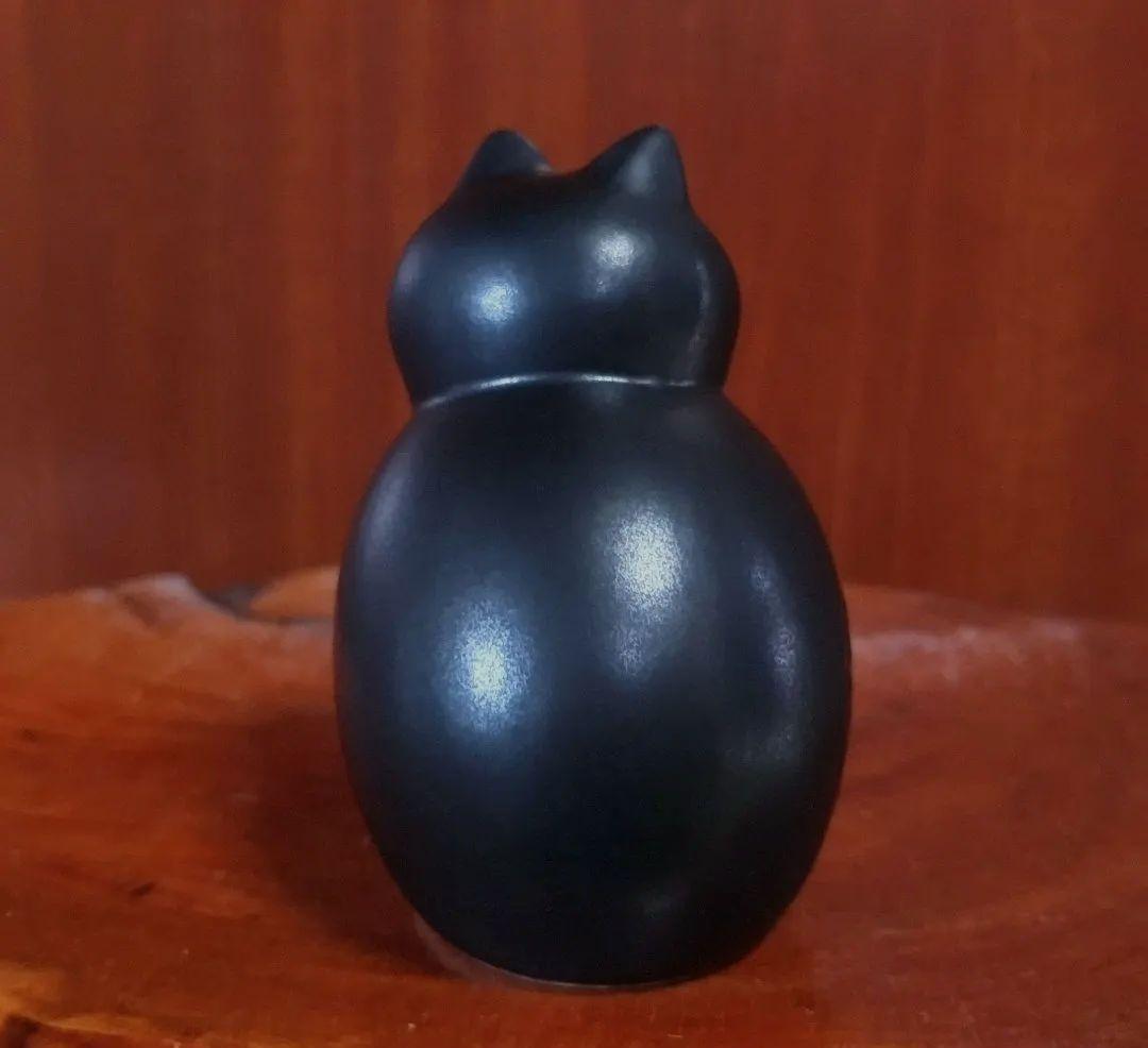 リサラーソン ミアミニ オールブラック 深溝 北欧 美品