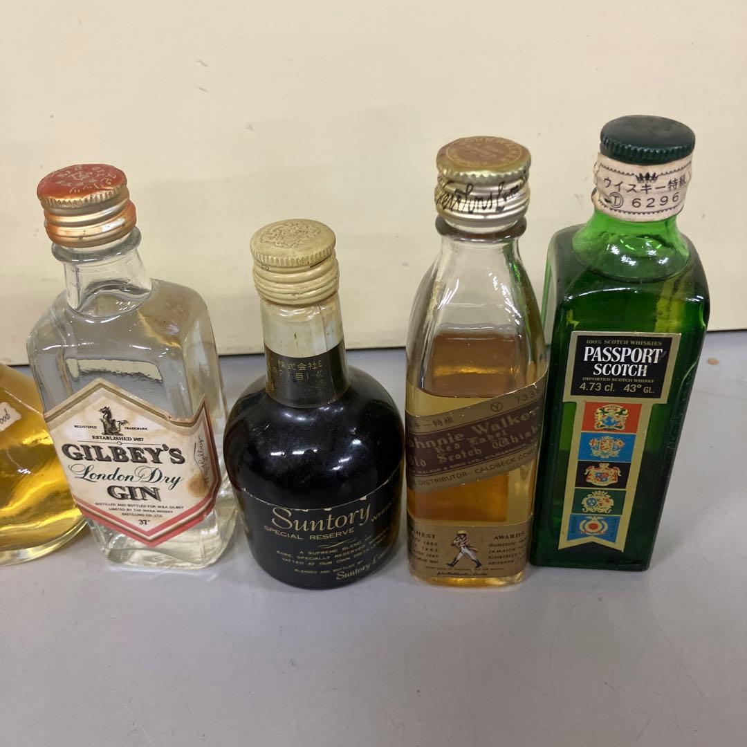 E-壁 ミニボトル 古酒 ウイスキー ジン まとめ売り 11本セット J&B
