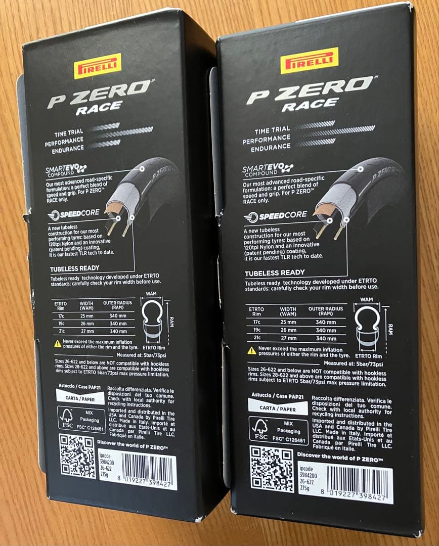 新品２本 Pirelli P ZERO RACE CLASSIC 700×26c