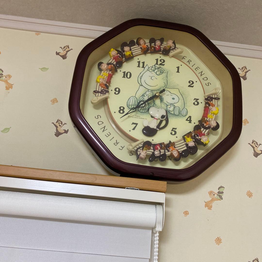【動作確認済】スヌーピー からくり時計 壁掛け時計 シチズン