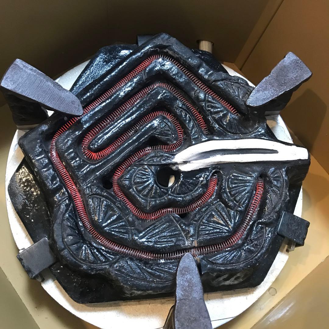 野々田式　電熱式煖炉　炭型ヒーター　埋め込みタイプ　茶道具　囲炉裏