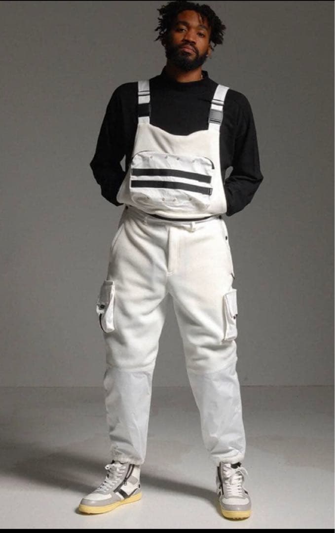 定価74800 希少Mサイズ　ラッセルノ カスタムオーバーオール 白