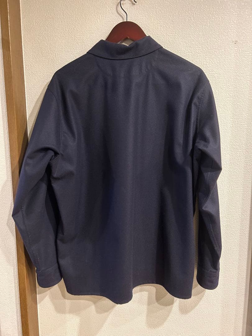 コモリ　フラノZIPシャツ