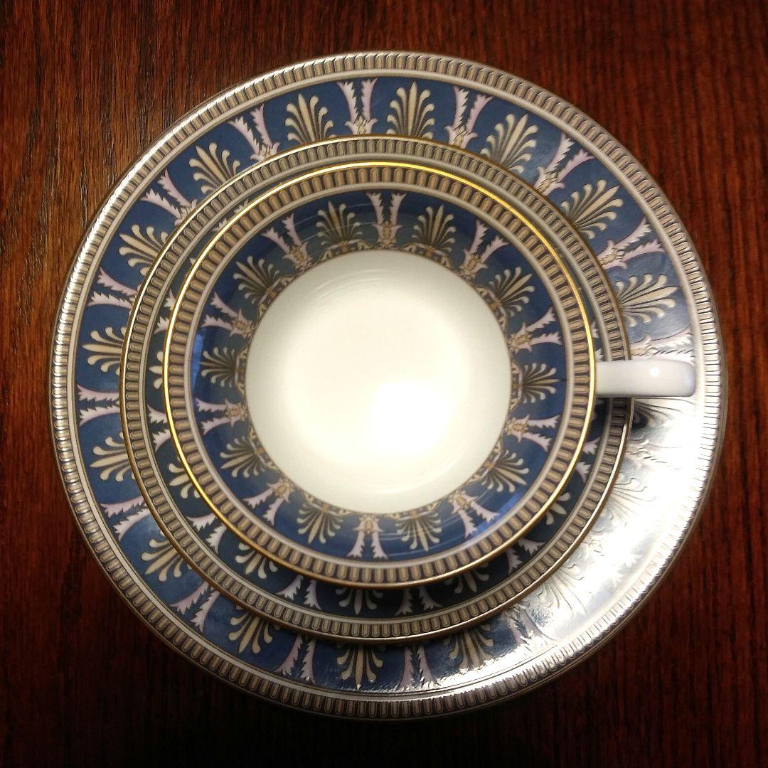 【美品】ウェッジウッド ベレスフォード ティーカップ＆プレート 2客セット