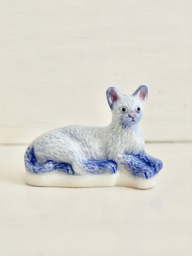 【希少】アトラス　猫のフェーブセット　ネコ　フェーヴ　フランス製陶器