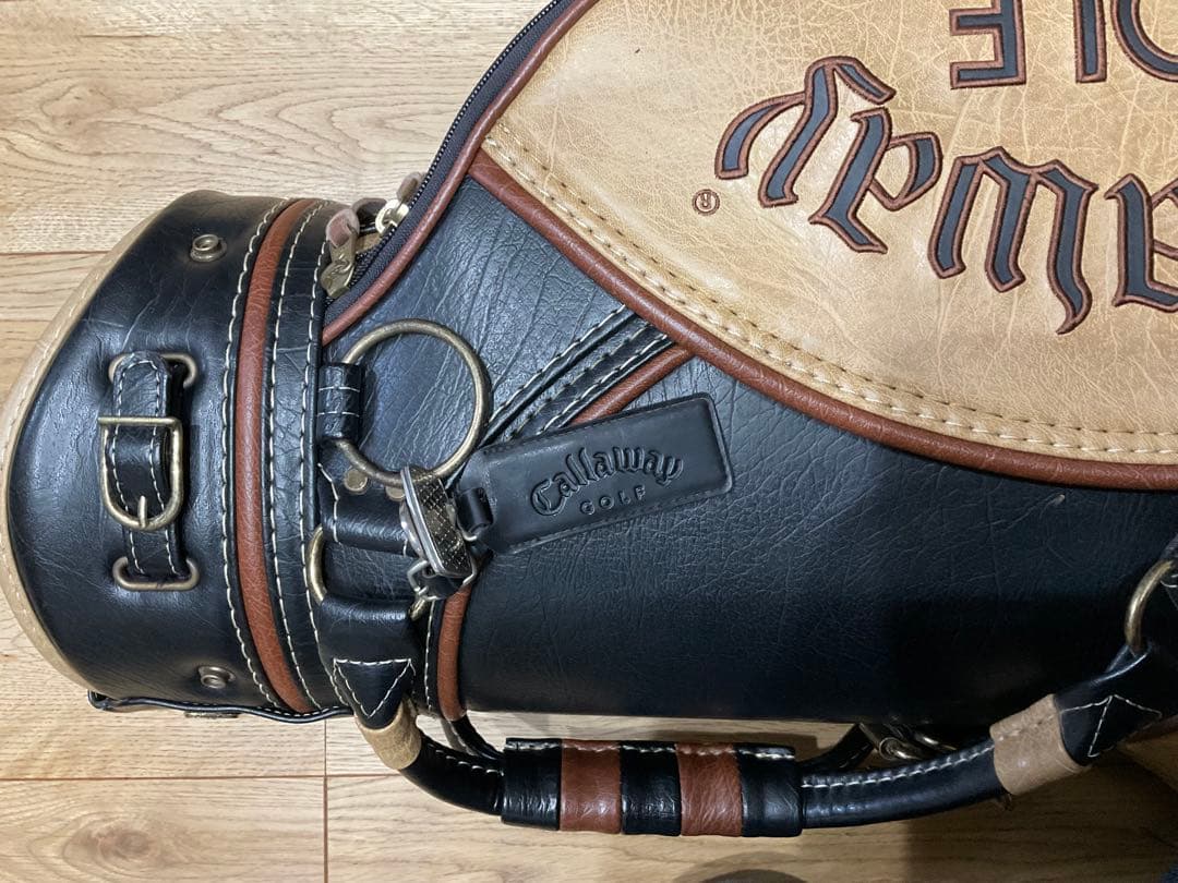 キャロウェイ キャディバッグ《8.5型》カート 3分割 ブラック レザー