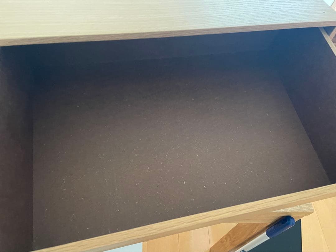 無印良品　木製収納ケース　引出し式　2段　ワイド　ナチュラル　オーク材③