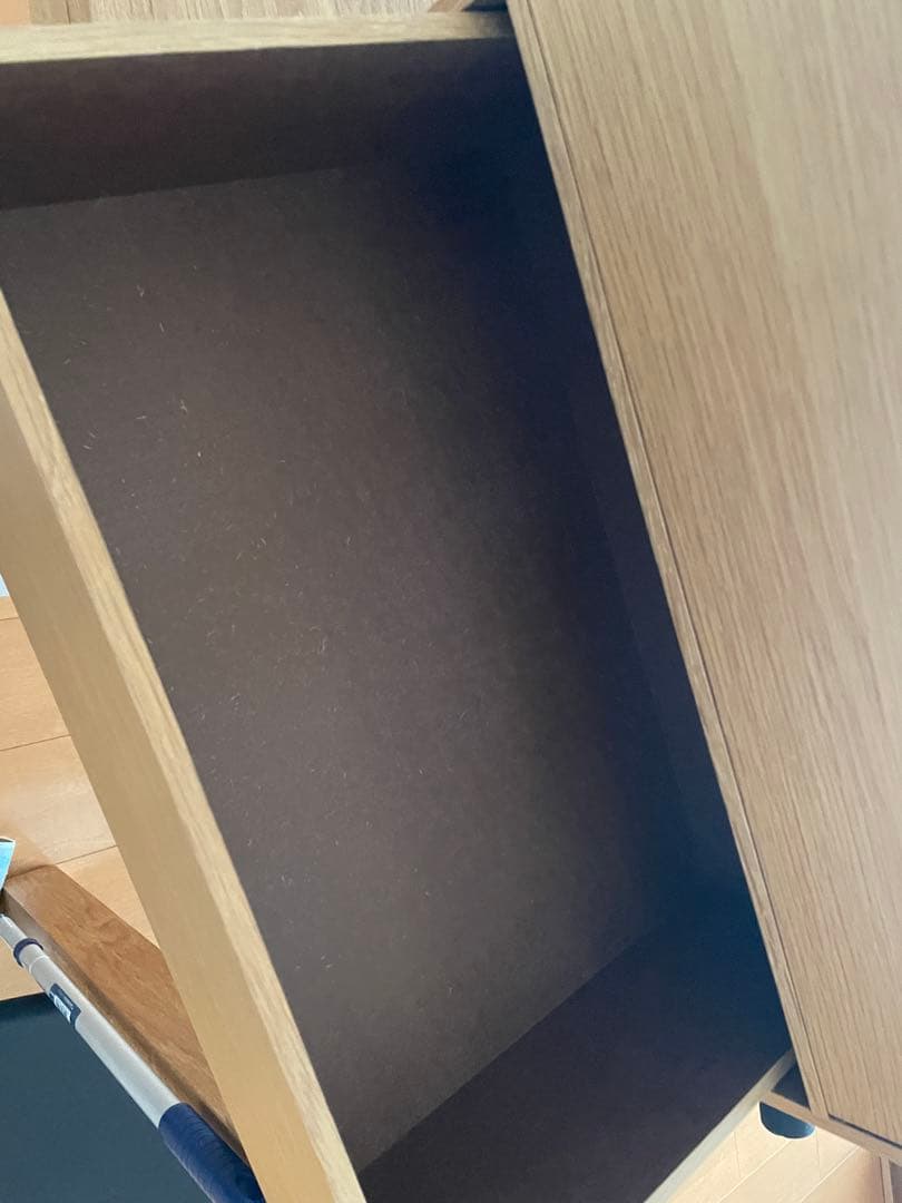 無印良品　木製収納ケース　引出し式　2段　ワイド　ナチュラル　オーク材③