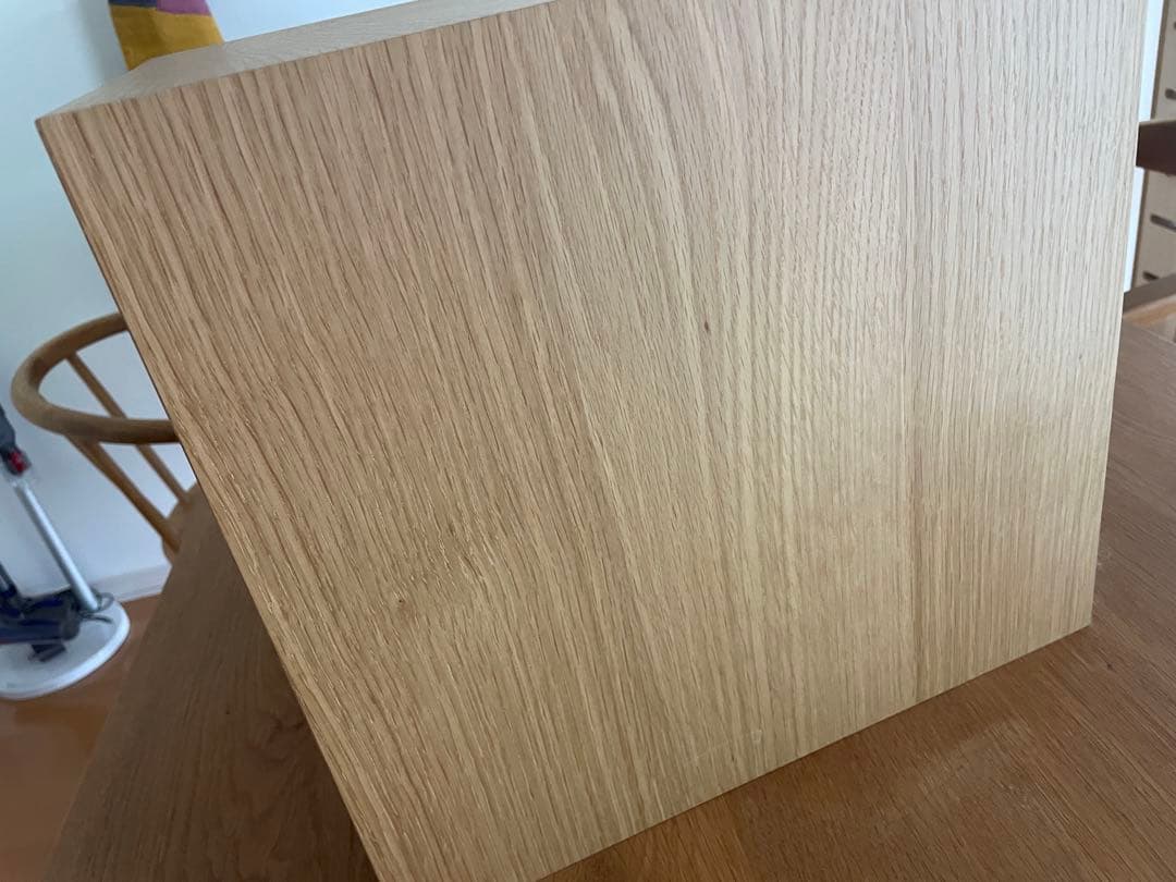 無印良品　木製収納ケース　引出し式　2段　ワイド　ナチュラル　オーク材③