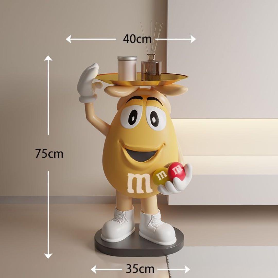 M&M's エムアンドエムズ ディスペンサー フィギュア 置物　飾りイエロー