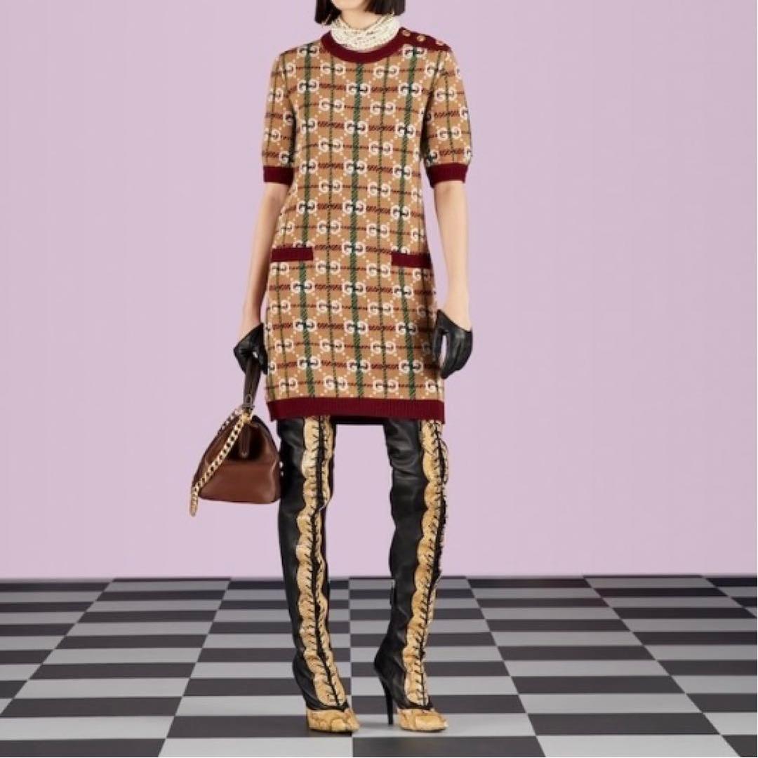 グッチ♡GG柄ニットワンピース