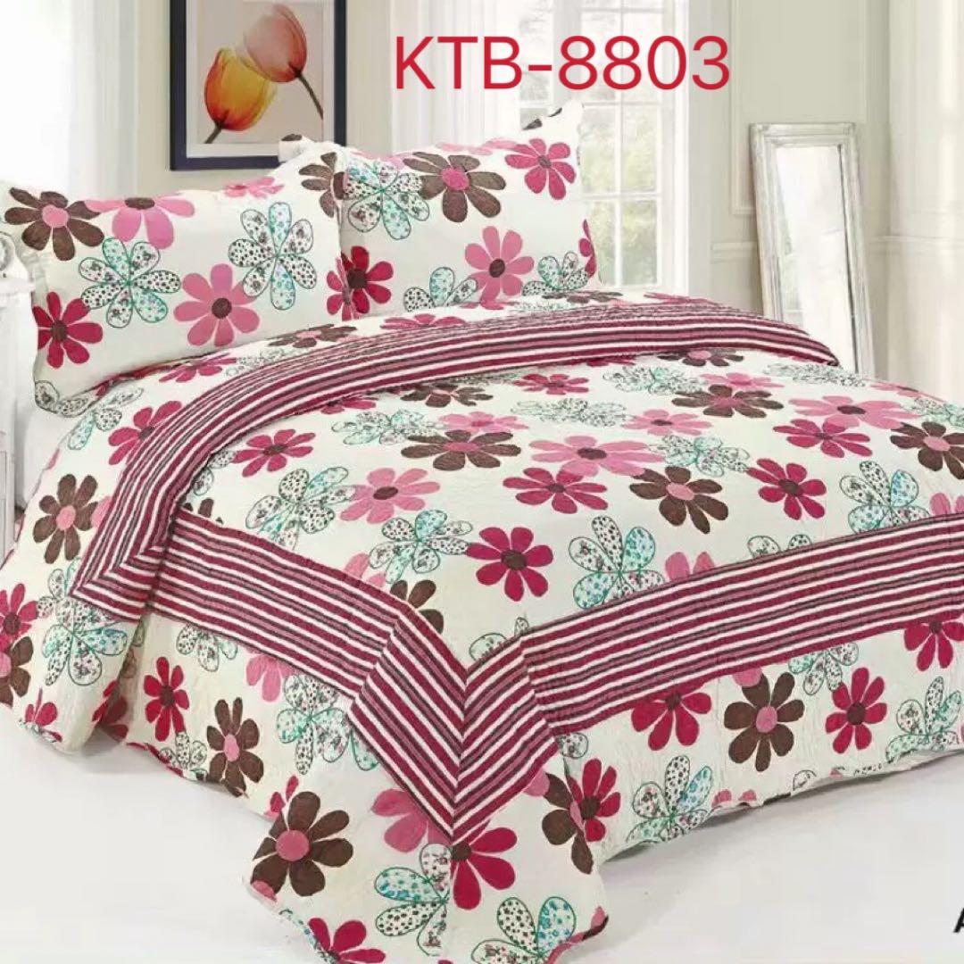 キルトベッドカバー3点セット綿マルチカバー キルティング 316