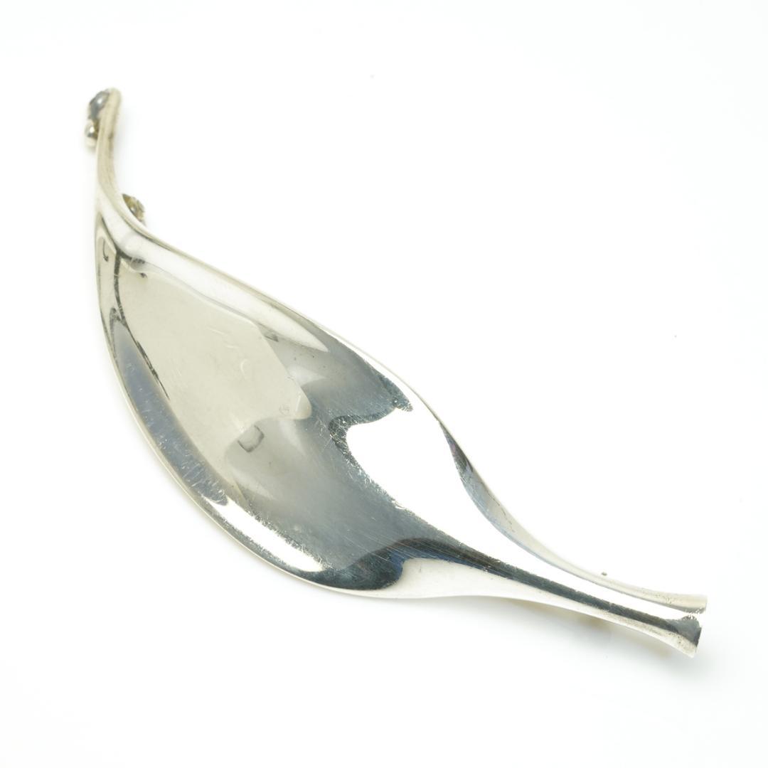 ジョージジェンセン 391 リーフ ブローチ   1