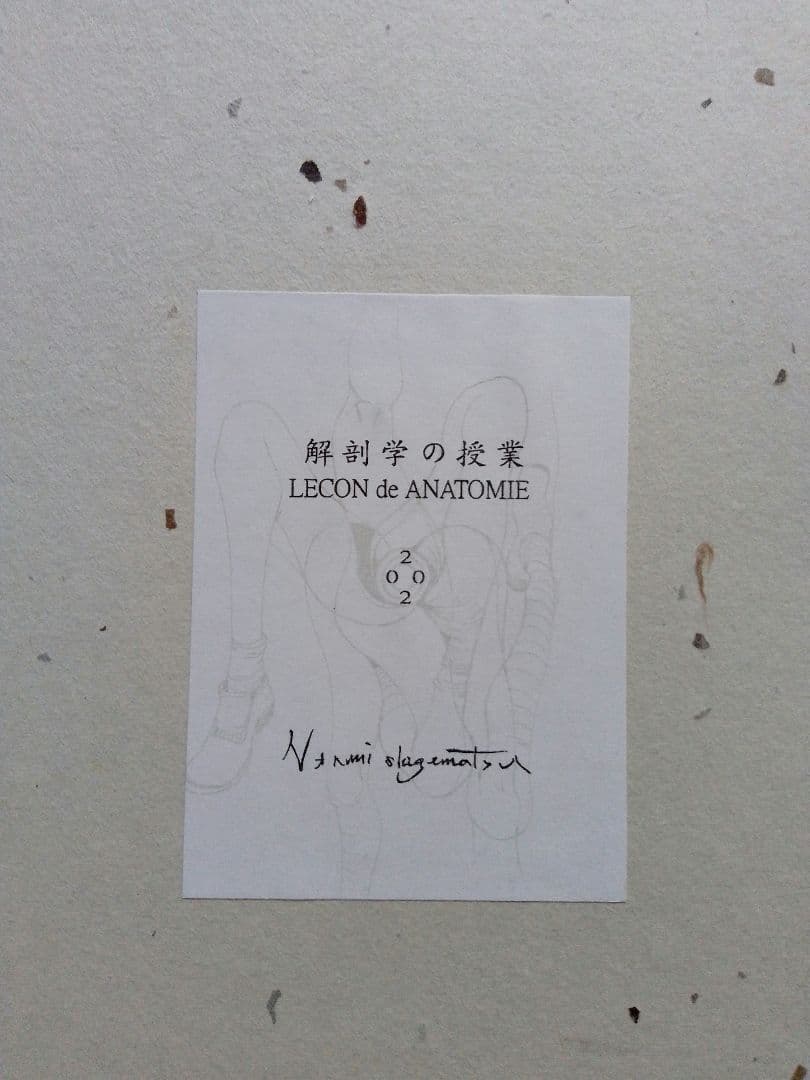 重松成美さん 作品(2点) 解剖学の授業 / 午後の時間(フォトアルバム)