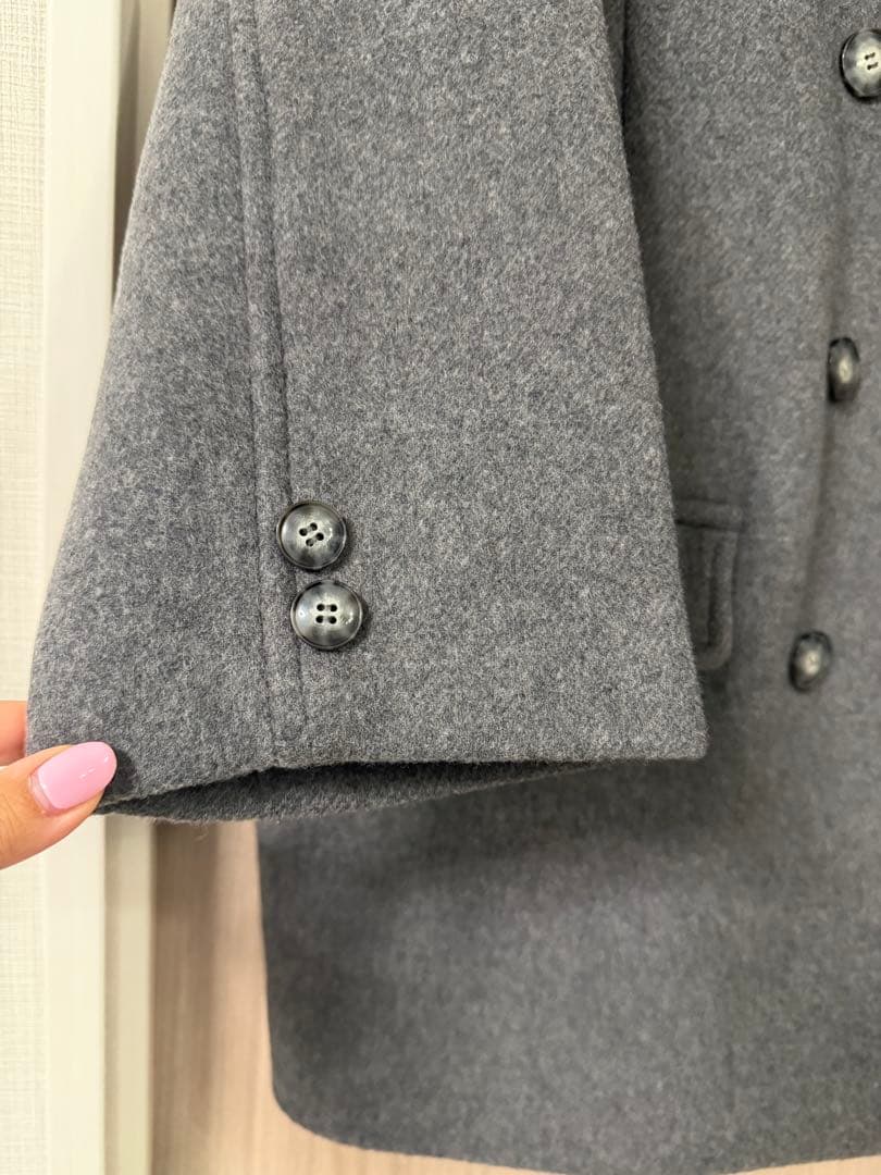 ラウンジドレス Pコート グレー 美品 フリーサイズ