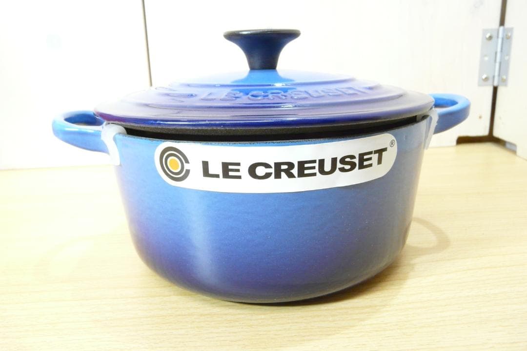 LE CREUSET ココット・ロンド 18cm アザーブルー 両手鍋