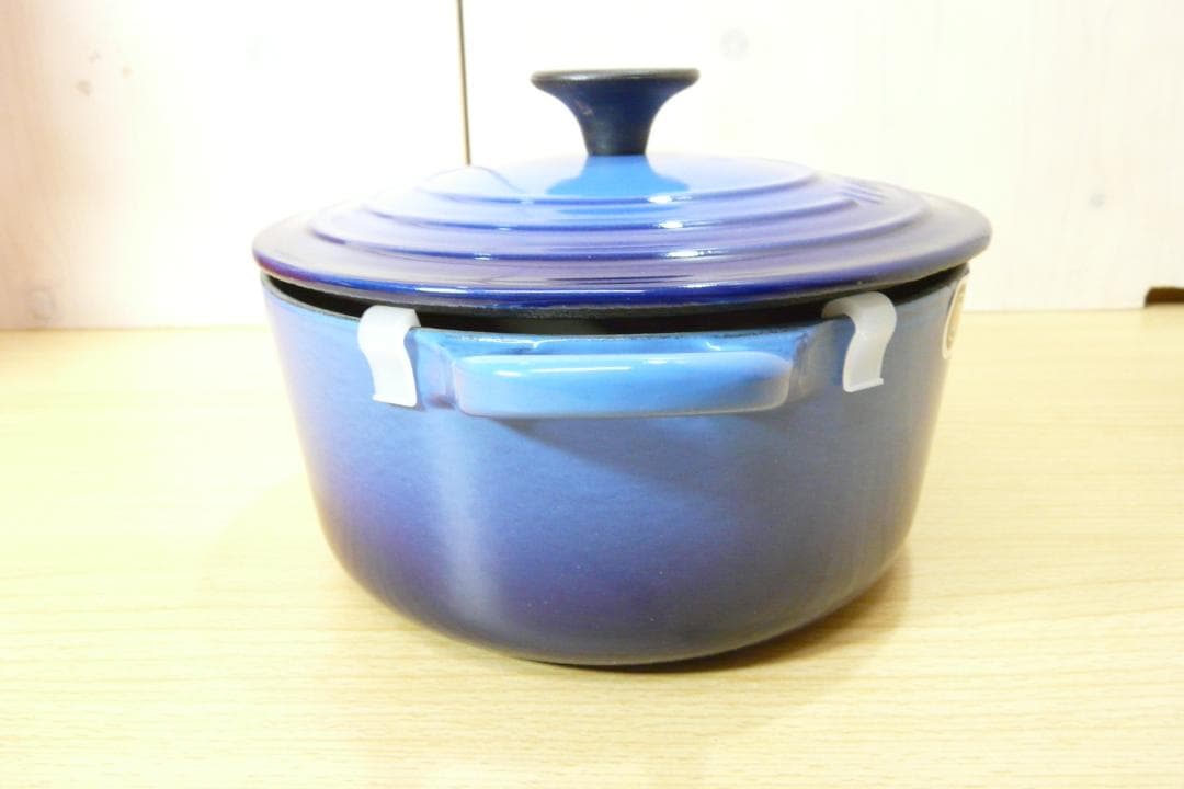 LE CREUSET ココット・ロンド 18cm アザーブルー 両手鍋