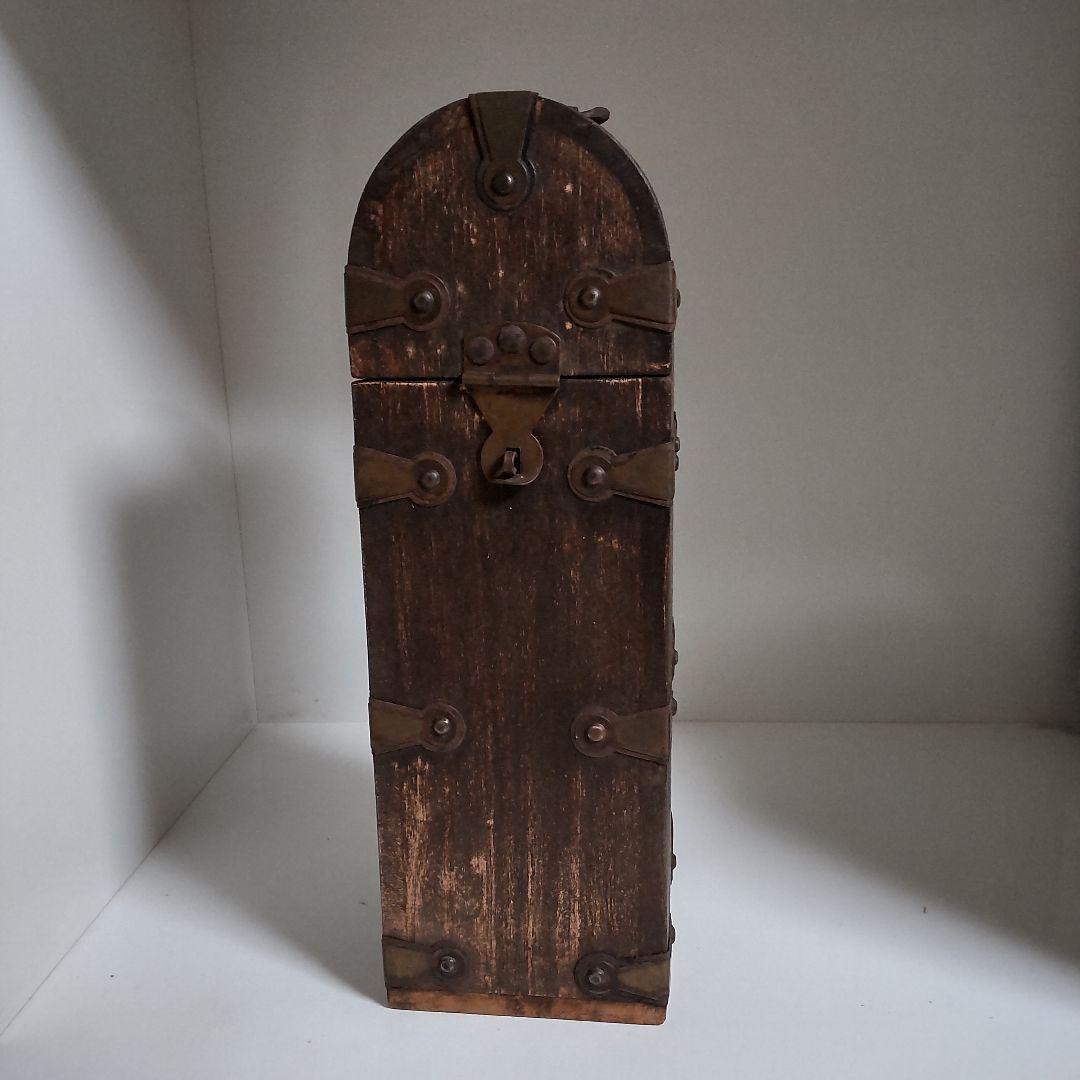 アンティーク 木製 ワイン ボックス 金具付き