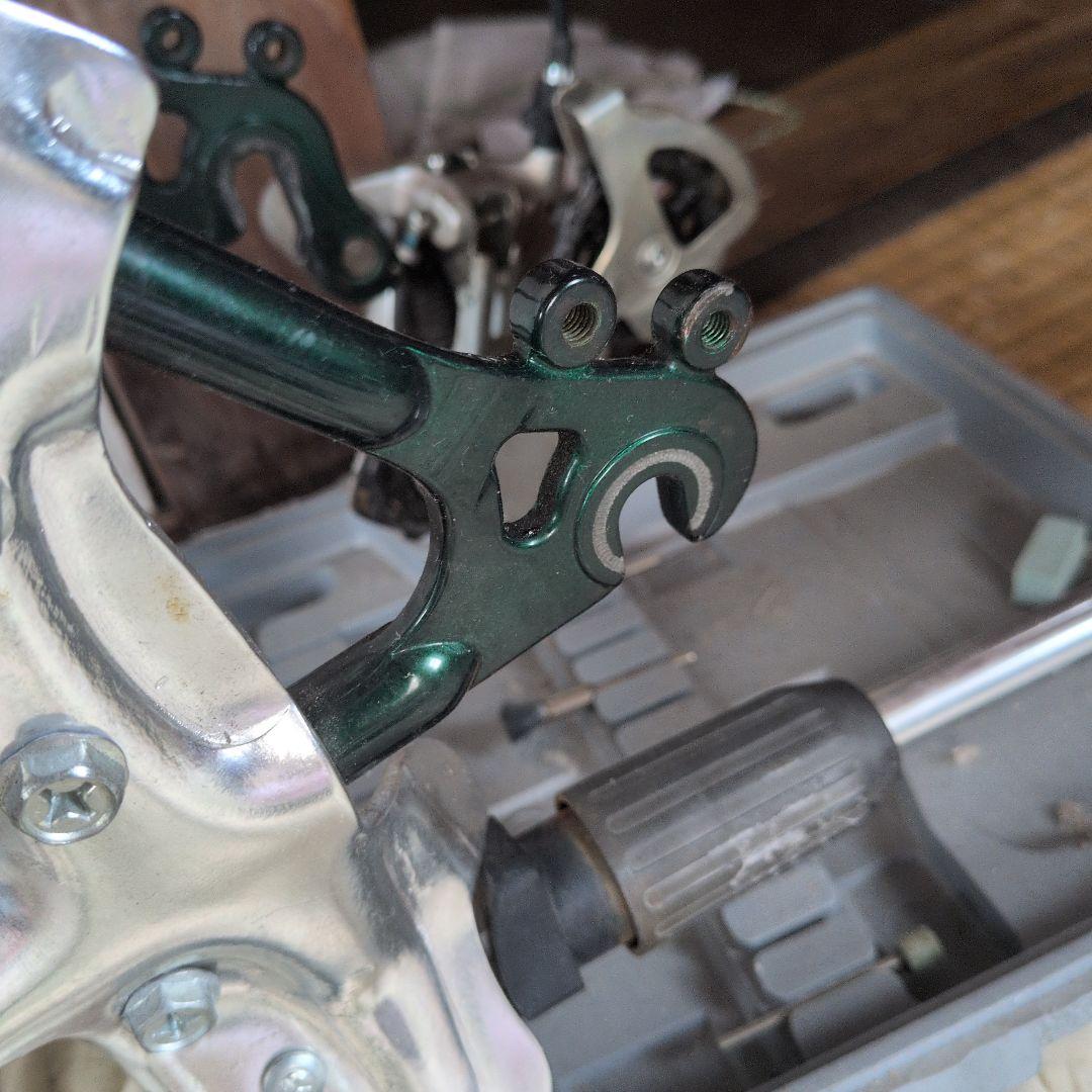 クロモリフレーム　バテッド　シートポスト　カンチブレーキ　ディレイラー付属