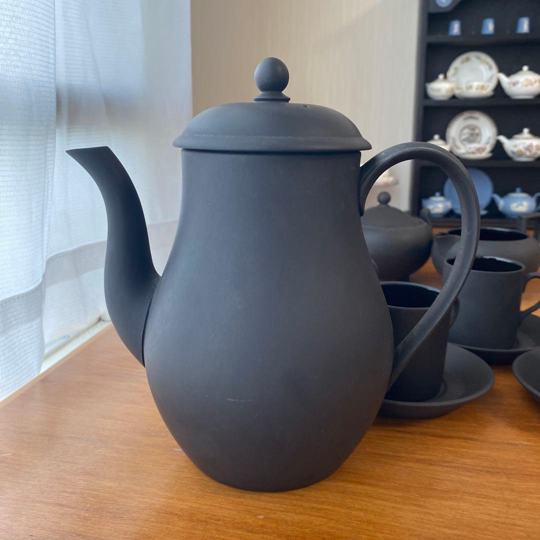 ウェッジウッド ブラックバサルト　コーヒーセット　デミタス カップ　廃盤　希少