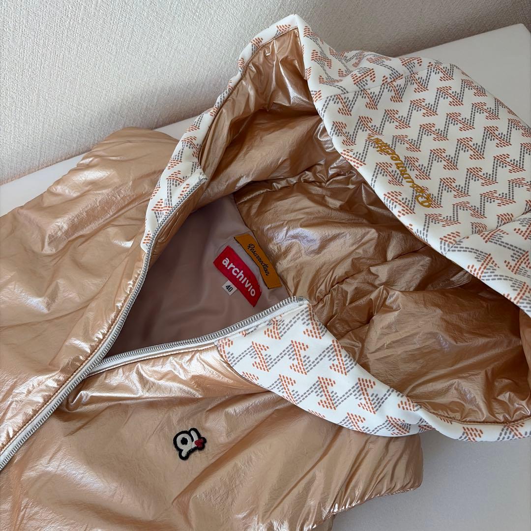 レザレクション×アルチビオ　レアコラボダウンベストメタリックカラー 新品タグ付き