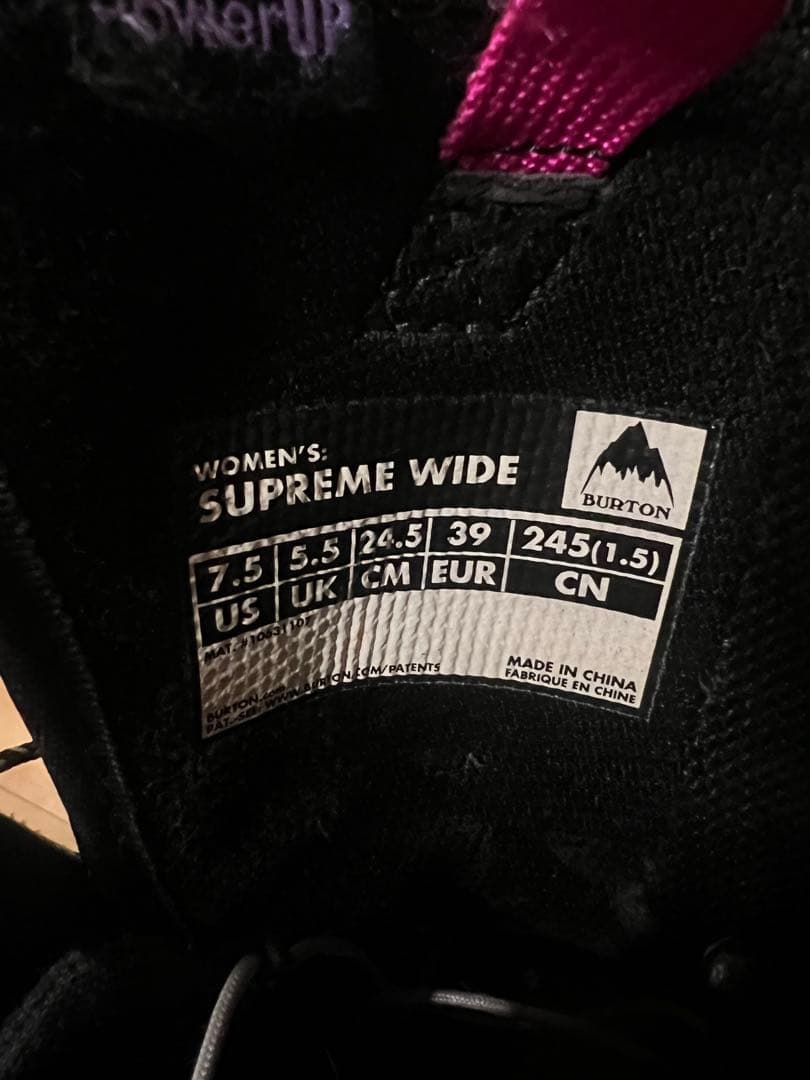 Burton ブーツ　Supreme 24.5cm