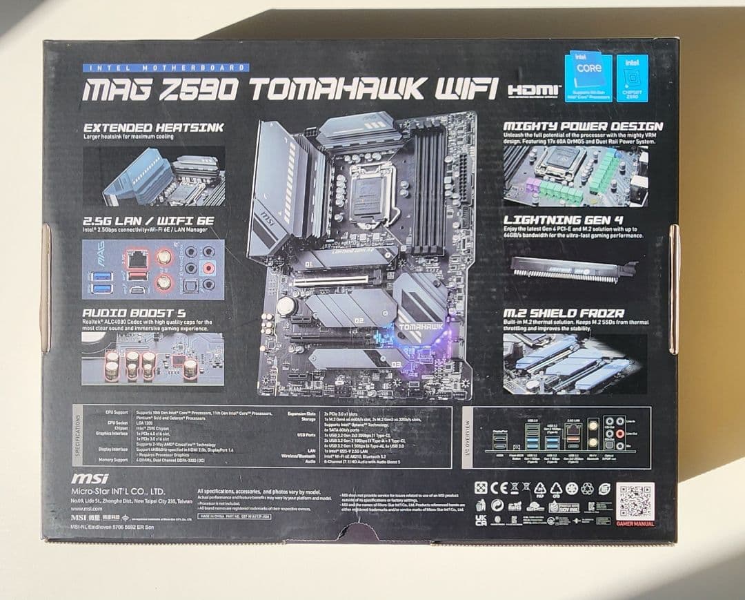 MAG Z590 TOMAHAWK WIFI マザーボード