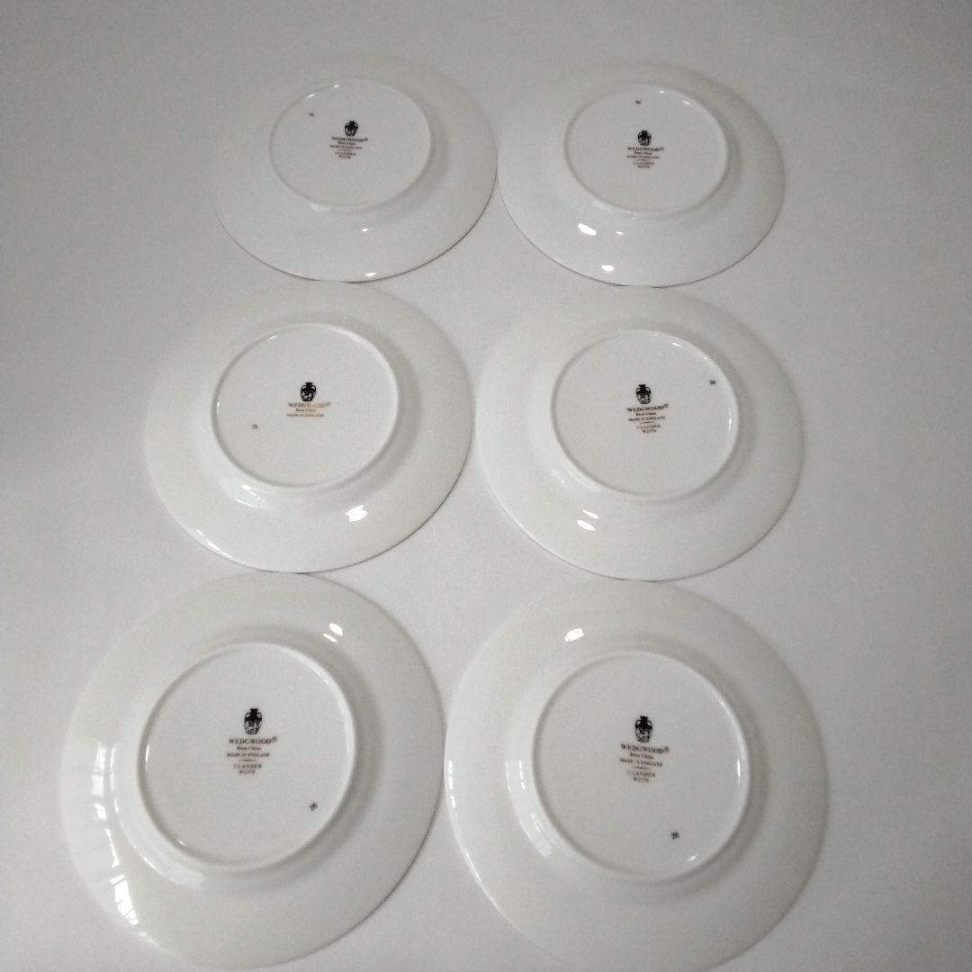 ウェッジウッド　ユーランダー　パウダーブルー　プレート　6枚セット　15.5cm