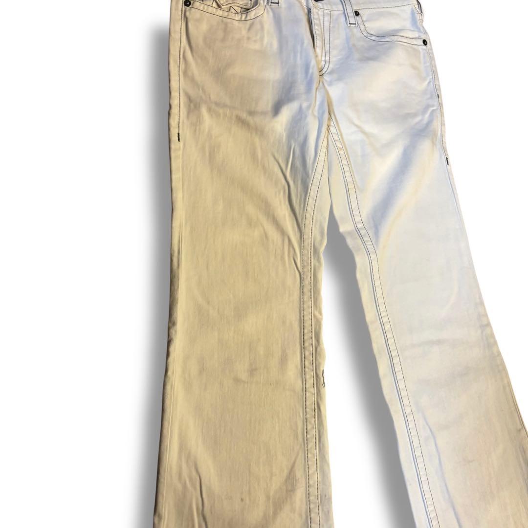 TRUE RELIGEION トゥルーレリジョン フレア BILLY ホワイト