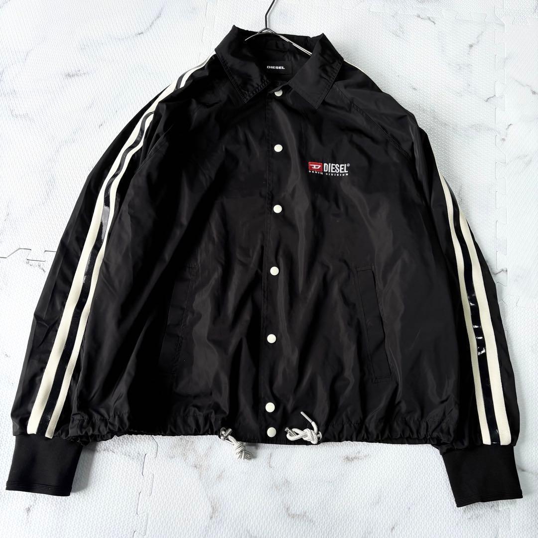 ✨美品✨ DIESEL ディーゼル　黒ナイロンジャケット　DロゴXL