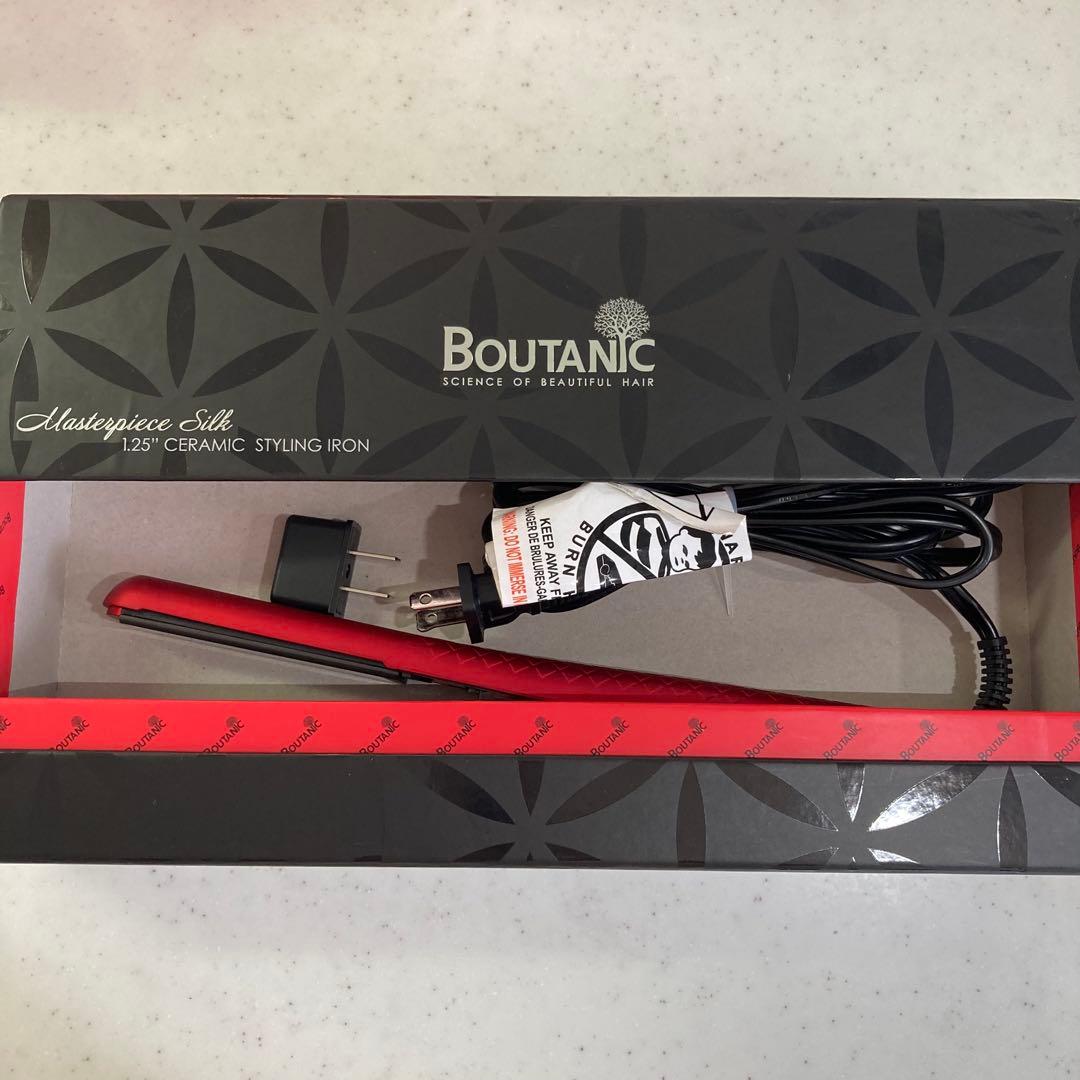 ★BOUTANIC ボタニック　ヘアアイロン （赤、レッド）★