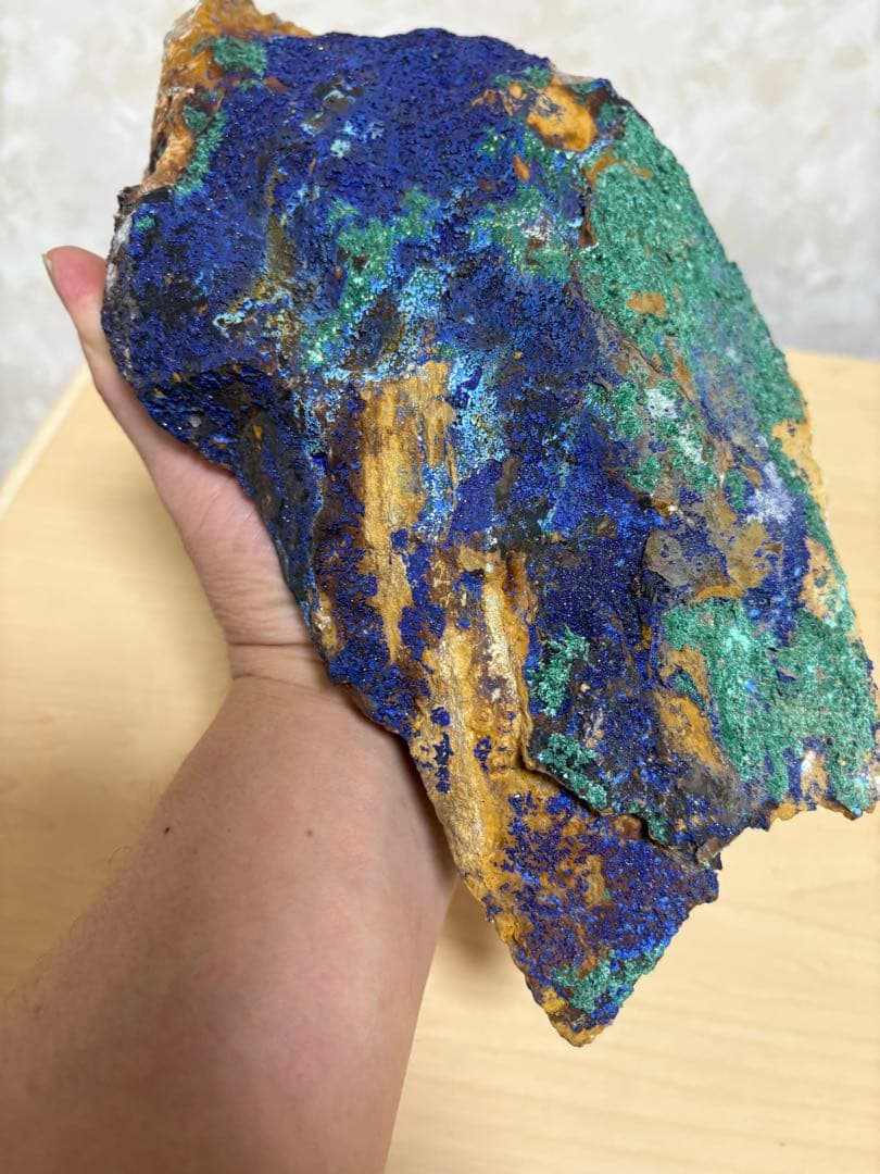 アズライト & マラカイト　大きな原石パワーストーン約2473g