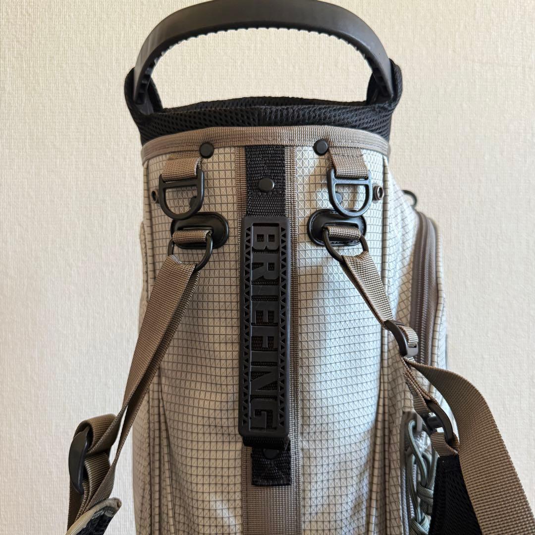 ブリーフィング　キャディバッグ　CR-7 ショルダー　スタンド式　軽量　グレー