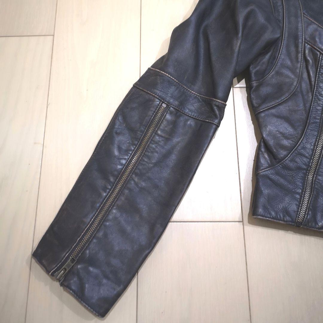 リーバイス レザージャケット シングルライダース Ｍ ヴィンテージ加工 激レア品