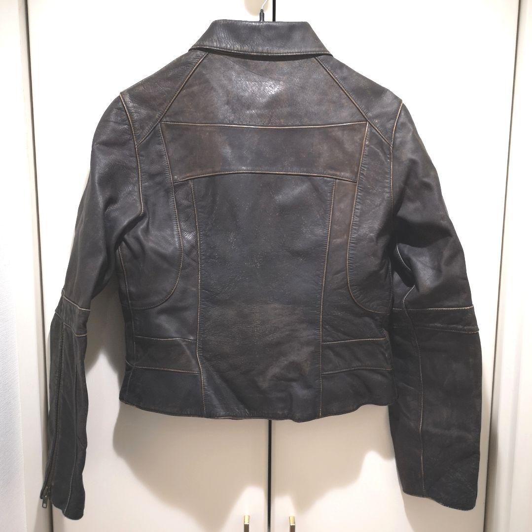 リーバイス レザージャケット シングルライダース Ｍ ヴィンテージ加工 激レア品