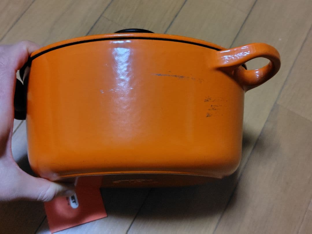 LE CREUSET 両手鍋 18cm オレンジ