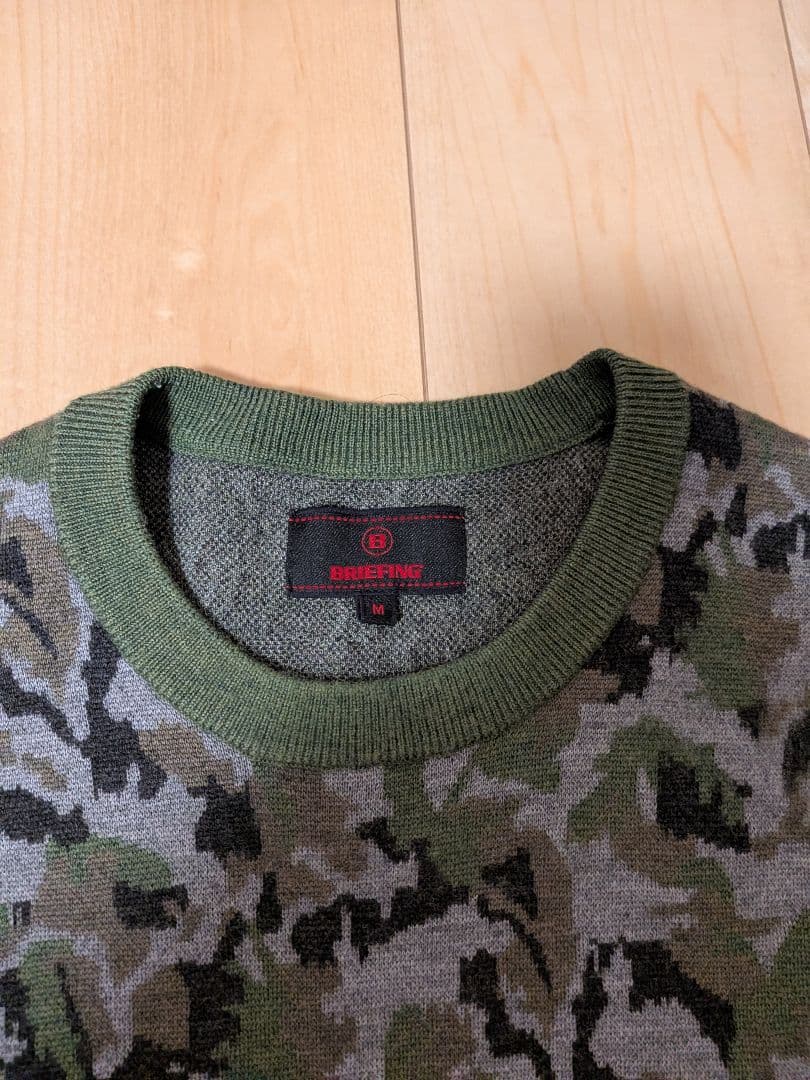 B*C様 ブリーフィング 迷彩柄セーター Mサイズ 肩タグ付き
